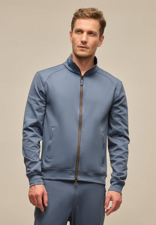 FRAUENSCHUH sustainable fashion Austria brand: Men's sports jacket in natural Powerstretch fabric, designed for comfort and style.