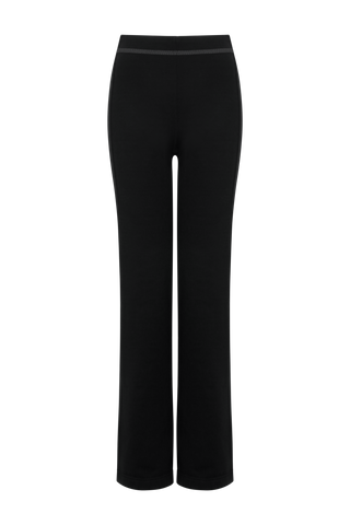 Sportliche Damenhose Inga-PSW in der Farbe Schwarz, Vorderansicht – Modellnummer 491624