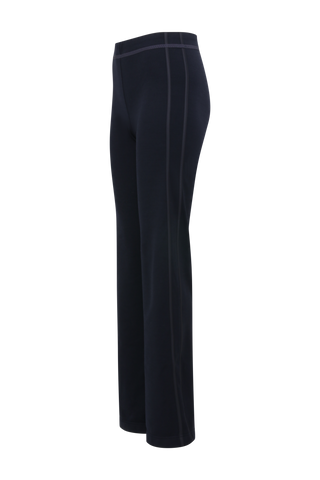 Sportliche Damenhose Inga-PSW in der Farbe dunkelblau, seitliche Vorderansicht – Modellnummer 491624