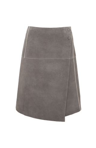 Milly Leather Skirt