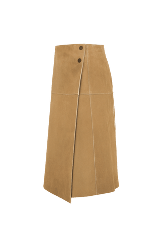 Milly Leather Skirt