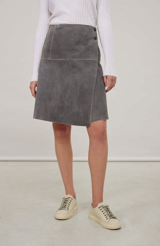 Milly Leather Skirt