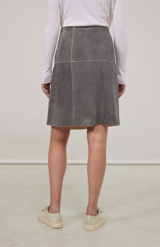 Milly Leather Skirt