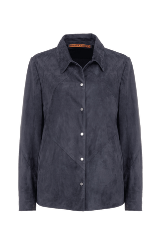 Finja Velour Leather Shirt