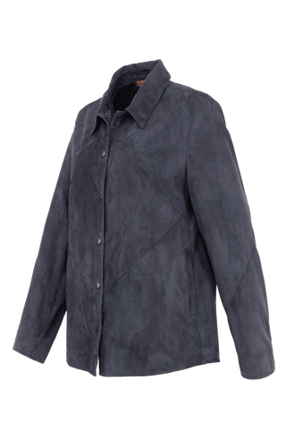 Finja Velour Leather Shirt