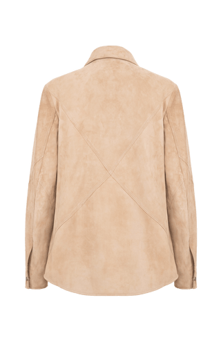 Finja Velour Leather Shirt