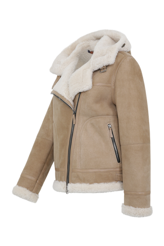 Sheepskin Biker Jacket – Norah