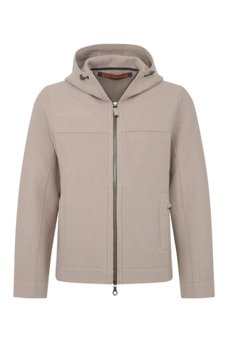 Phil Boiled Wool Hooded Jacket