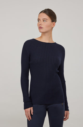 Camelia Rubino Knit Crewneck Sweater