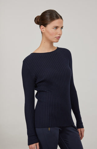 Camelia Rubino Knit Crewneck Sweater