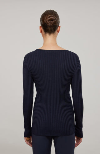 Camelia Rubino Knit Crewneck Sweater