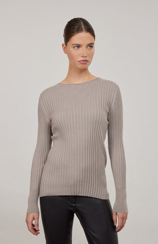 Camelia Rubino Knit Crewneck Sweater