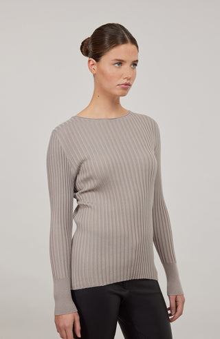 Camelia Rubino Knit Crewneck Sweater