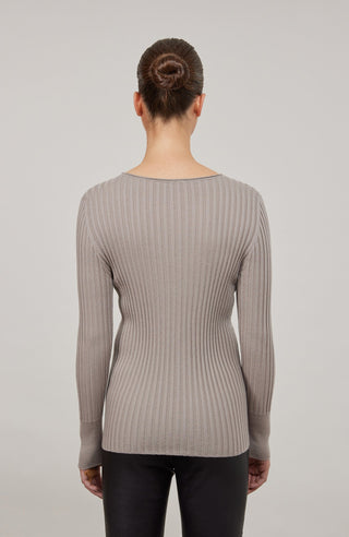 Camelia Rubino Knit Crewneck Sweater