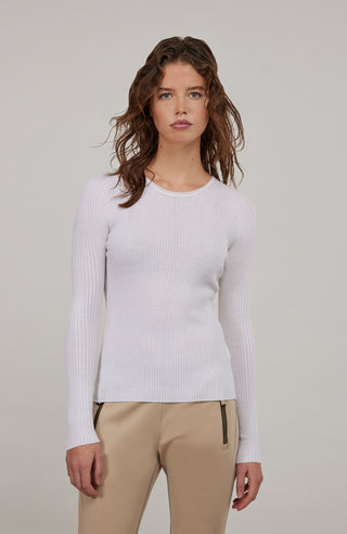 Avril Rubino Knit Crewneck Shirt