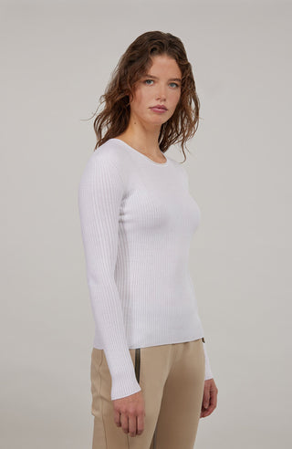 Avril Rubino Knit Crewneck Shirt