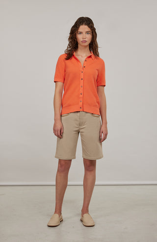 Myla Cotton Pique Polo Shirt