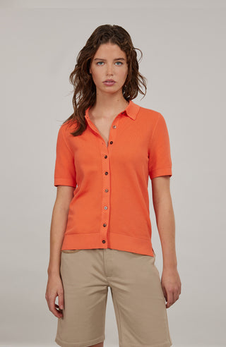 Myla Cotton Pique Polo Shirt