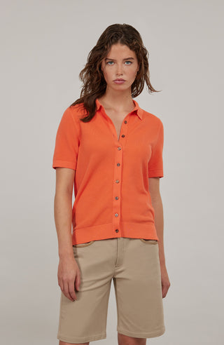 Myla Cotton Pique Polo Shirt