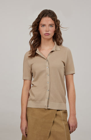 Myla Cotton Pique Polo Shirt