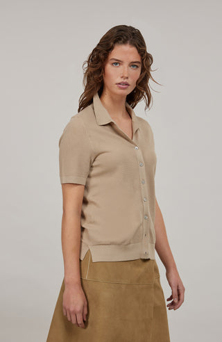 Myla Cotton Pique Polo Shirt