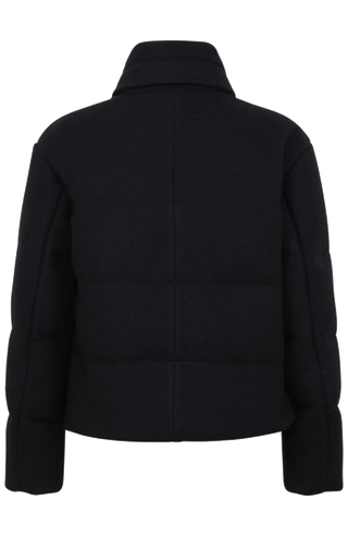 Rueckansicht von Freistellerbild der Damen-Daunenjacke aus Loden, Modell 725720 Alpine-LA, Farbe: 01 0 black