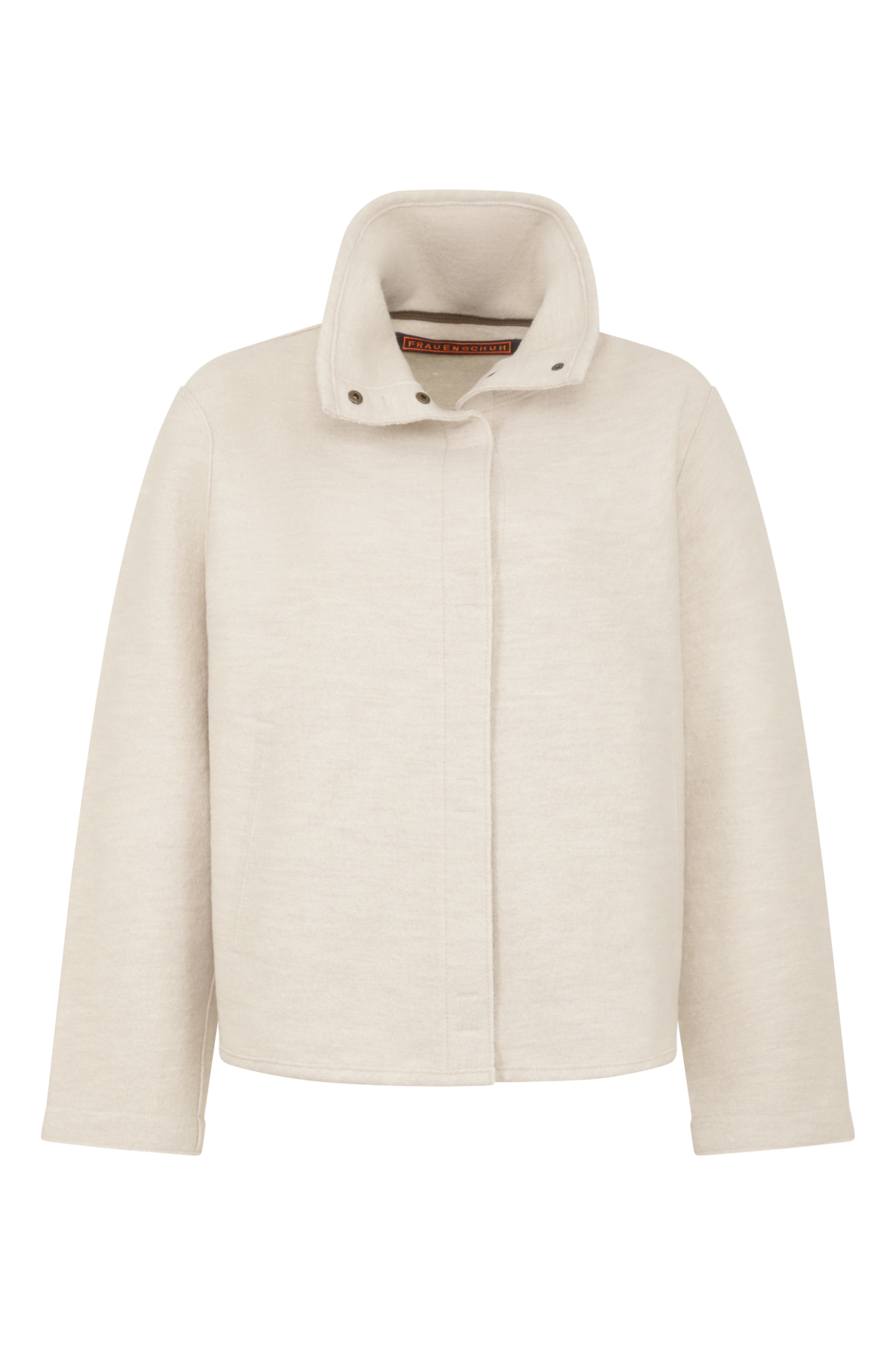 Delia Boiled Wool Cape Jacket