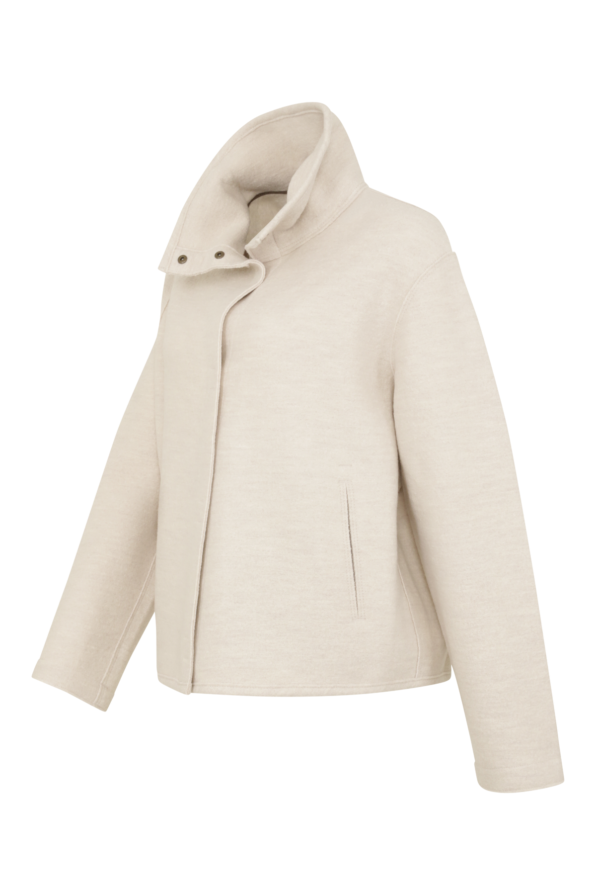 Delia Boiled Wool Cape Jacket