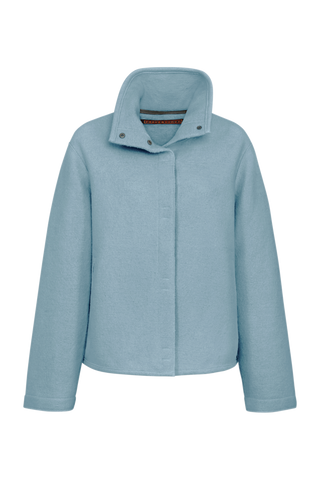 Delia Boiled Wool Cape Jacket