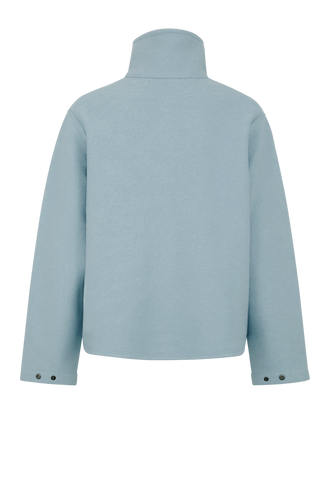 Delia Boiled Wool Cape Jacket