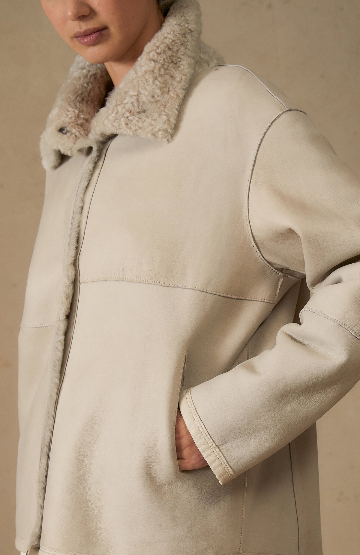 Chaqueta de piel de borrego Dolli