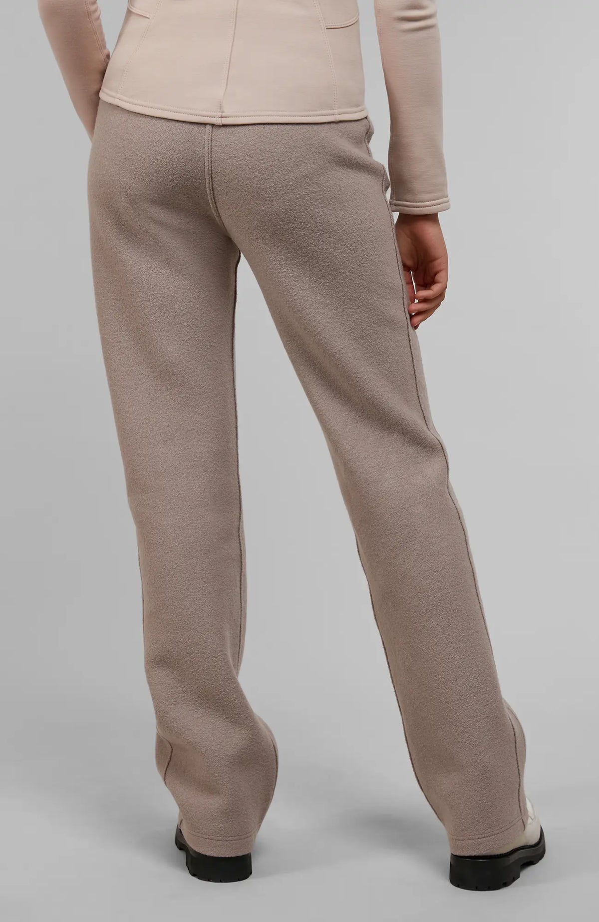 Rose Boiled Wool Pants