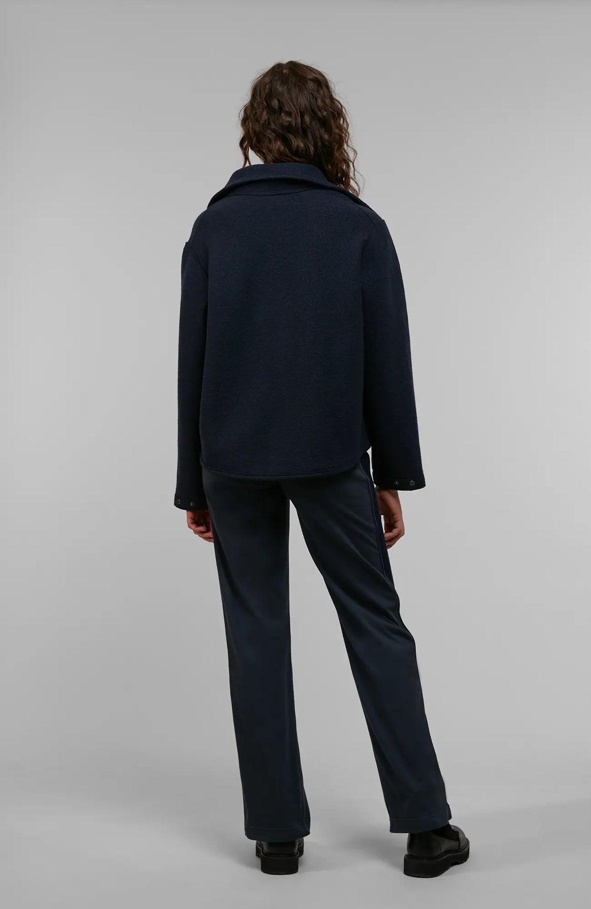 Rose Boiled Wool Pants