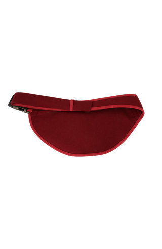 Gürteltasche aus Loden, Modell 093717 Beltbag-L in Farbe Poppy – Rueckansicht. Hochwertige Verarbeitung, stilvoller Begleiter für Damen und Herren.