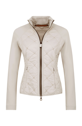 Karen Quilt Stretch Sport Jacket by Frauenschuh – Sporty, elegant women's jacket made from quilted nylon and natural power stretch. Sustainable production from Austria, now available in the USA.