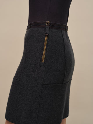 Wool Mini Skirt - Megan