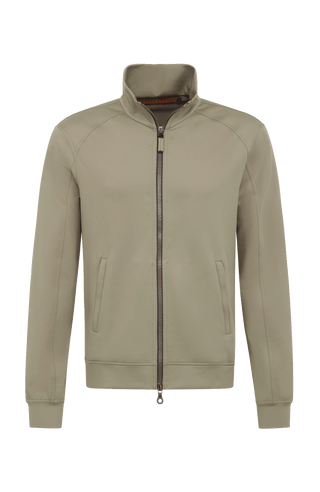 FRAUENSCHUH sustainable fashion Austria brand: Men's sports jacket in natural Powerstretch fabric, designed for comfort and style.