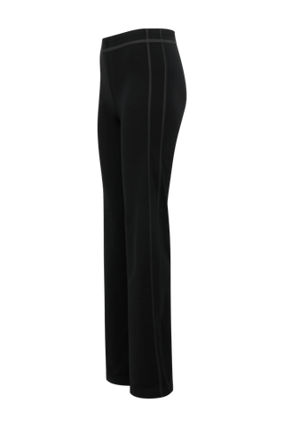 Sportliche Damenhose Inga-PSW in der Farbe Schwarz, seitliche Vorderansicht – Modellnummer 491624
