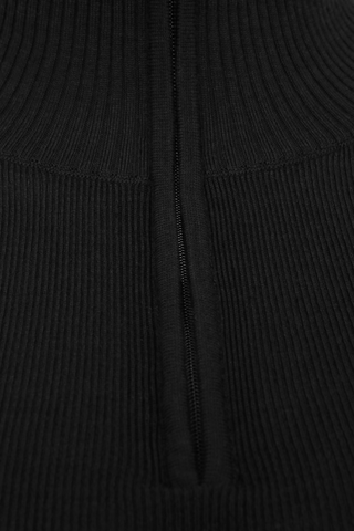 Damen Unterziehshirt Modell 713560 Jean-MV in Schwarz, Detailansicht, aus feinster Merinowolle von Frauenschuh