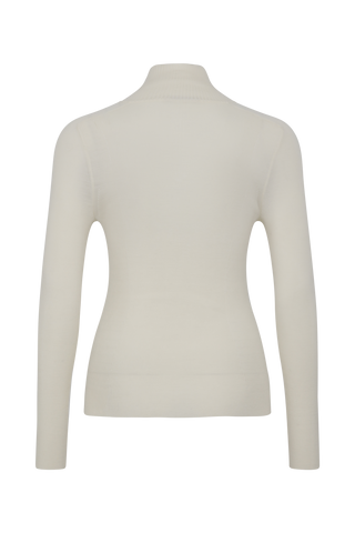 Damen Unterziehshirt Modell 713560 Jean-MV in creme Rueckansicht, aus feinster Merinowolle von Frauenschuh