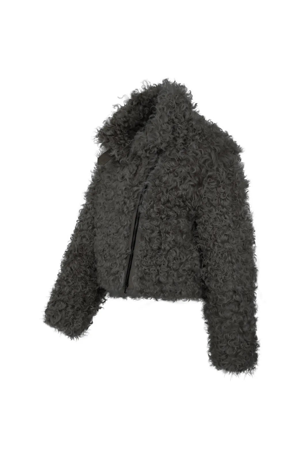Ada Curly Shearling Biker Jacket