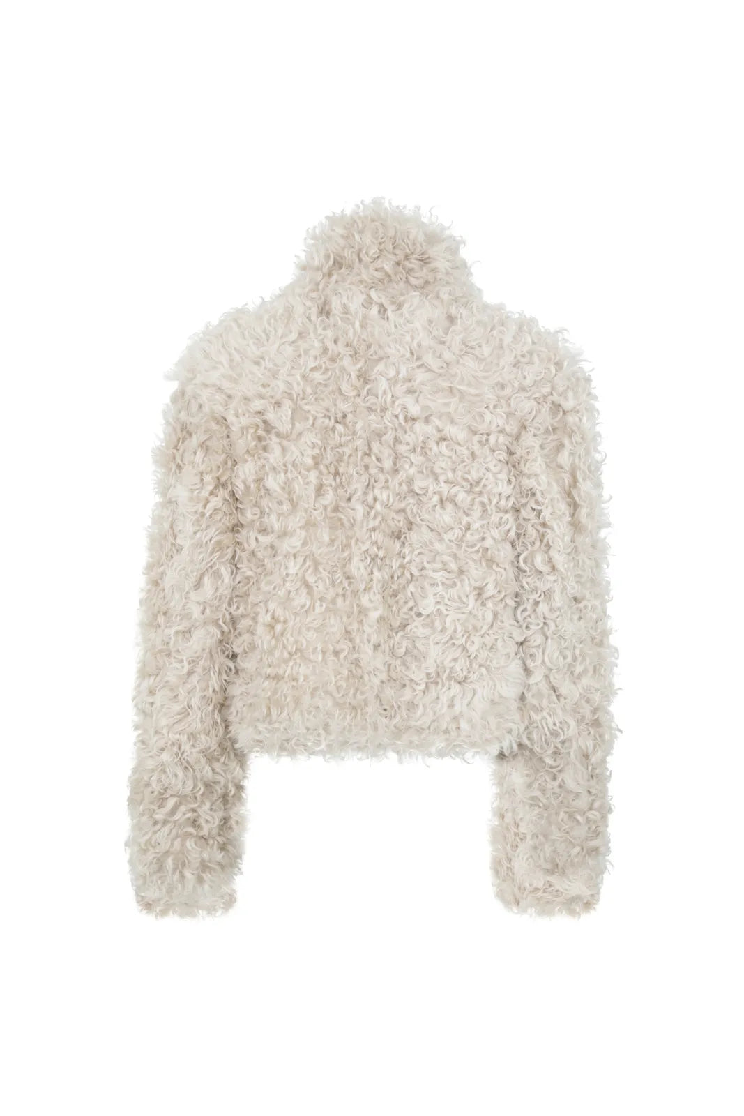 Ada Curly Shearling Biker Jacket