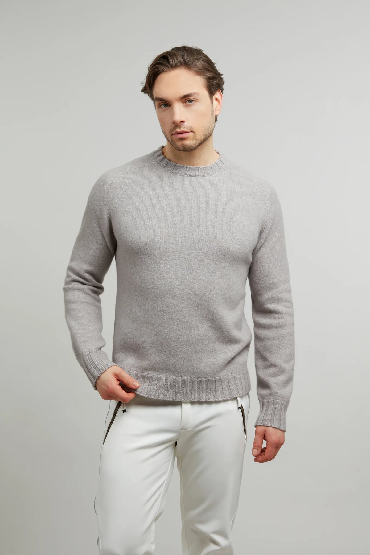 Evan Cashmere Crewneck Sweater
