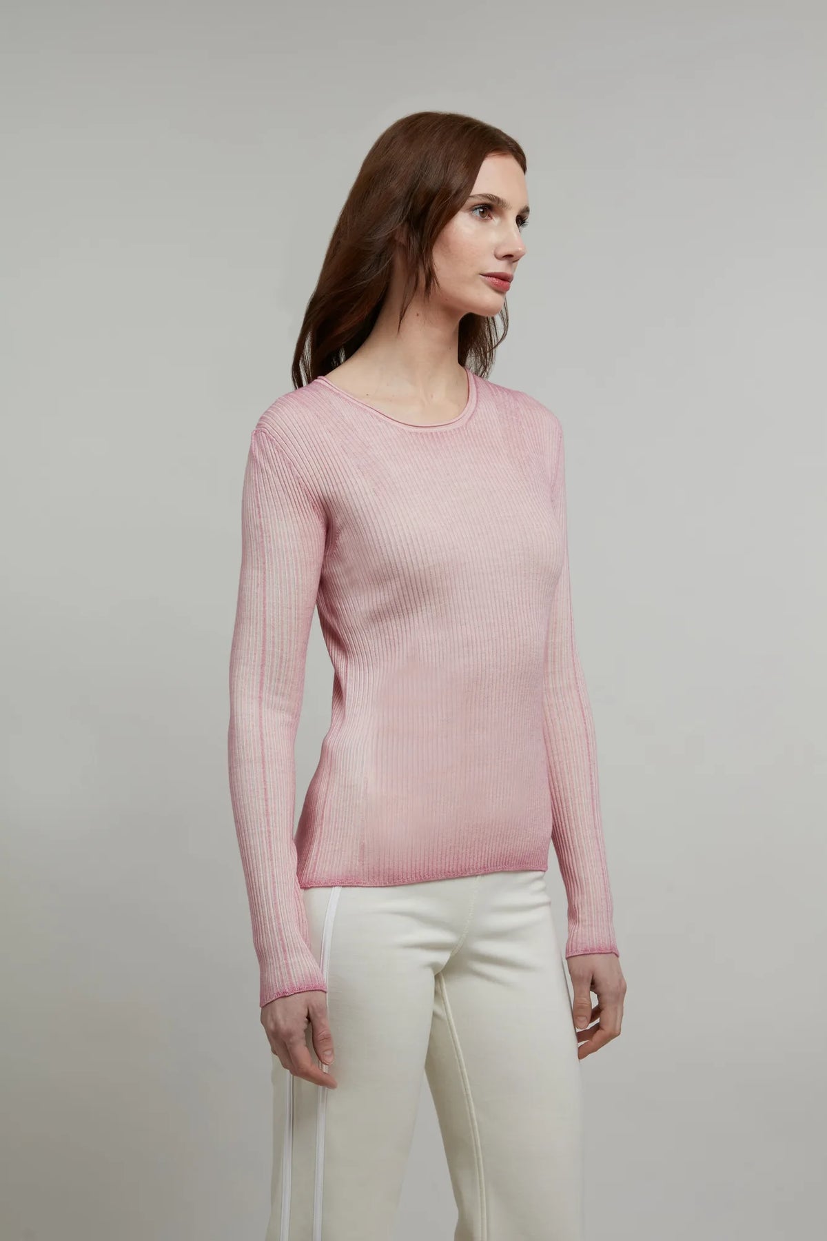 Avril Rubino Knit Crewneck Shirt