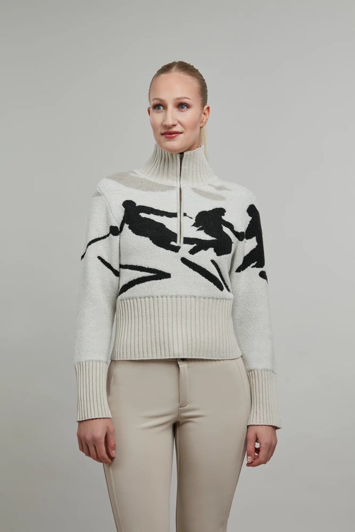 Ingrid Merino Jacquard Knit Jacket