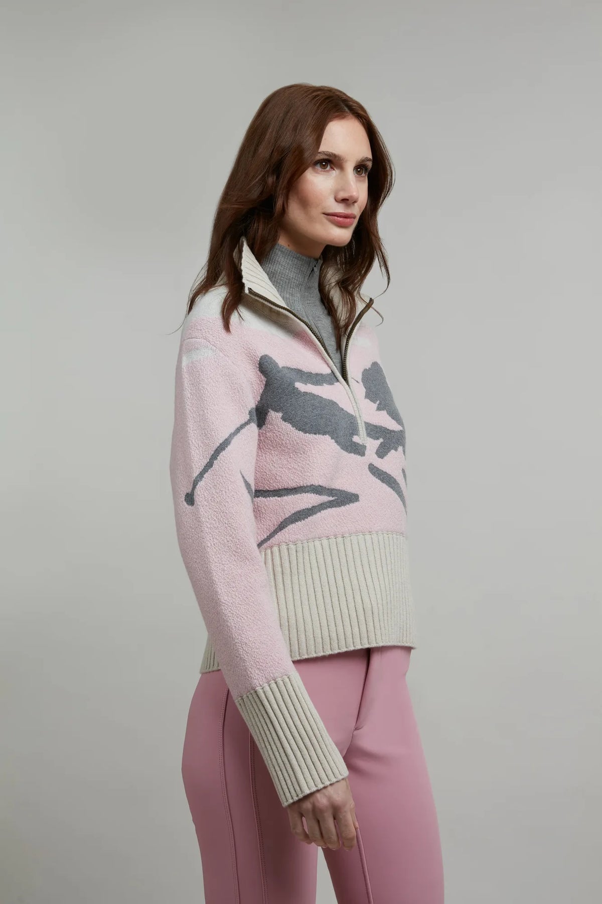 Ingrid Merino Jacquard Knit Jacket