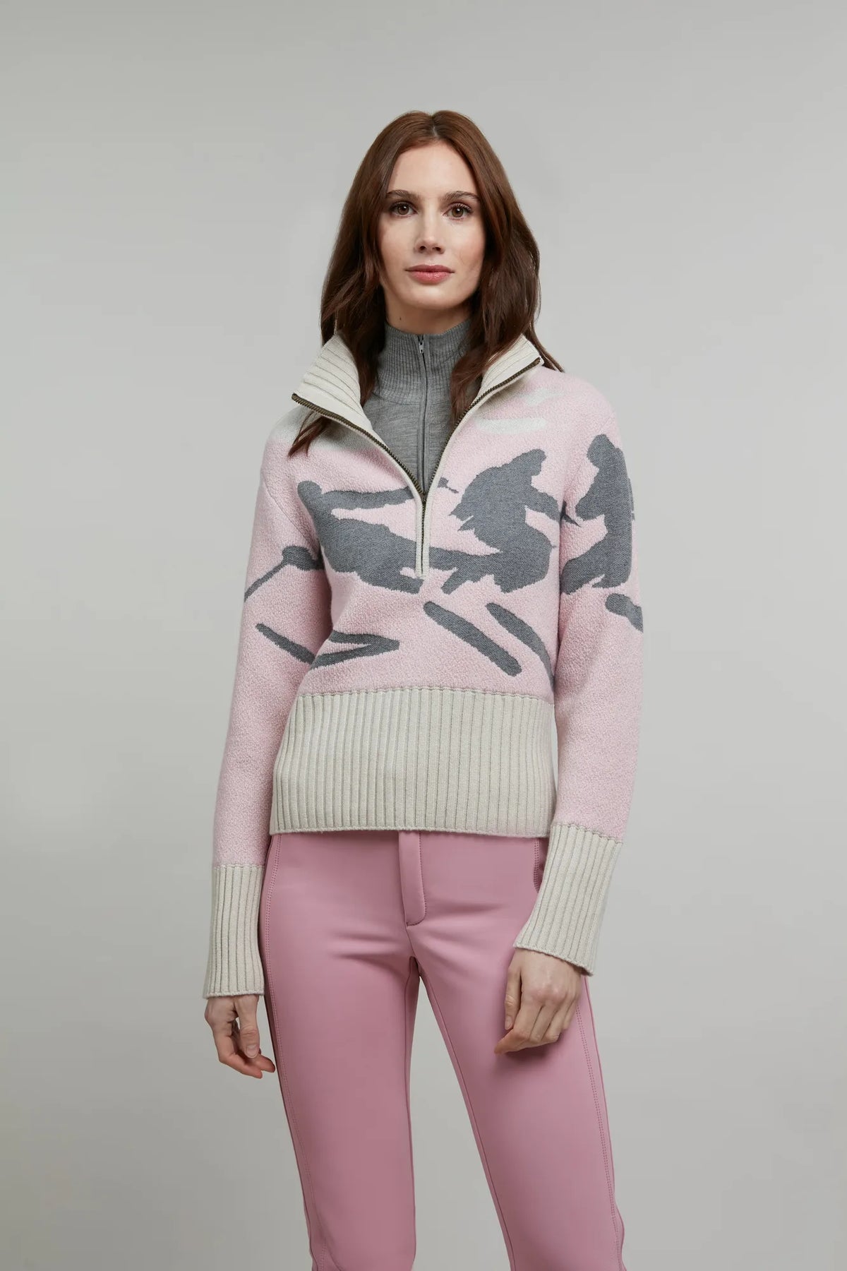 Ingrid Merino Jacquard Knit Jacket
