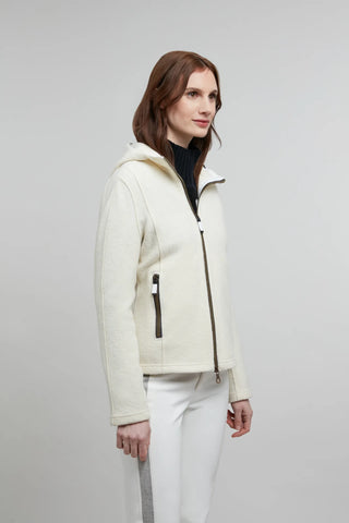 Hooded Merino Wool Jacket - Rania