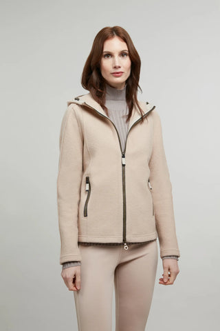 Hooded Merino Wool Jacket - Rania