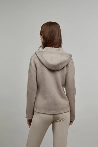 Hooded Merino Wool Jacket - Rania